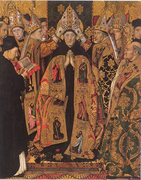 Detall de la consagraci&oacute; de Sant Agust&iacute;