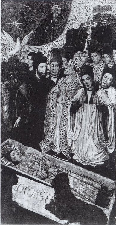 Detall de la invenci&oacute; del cos de Sant Antoni