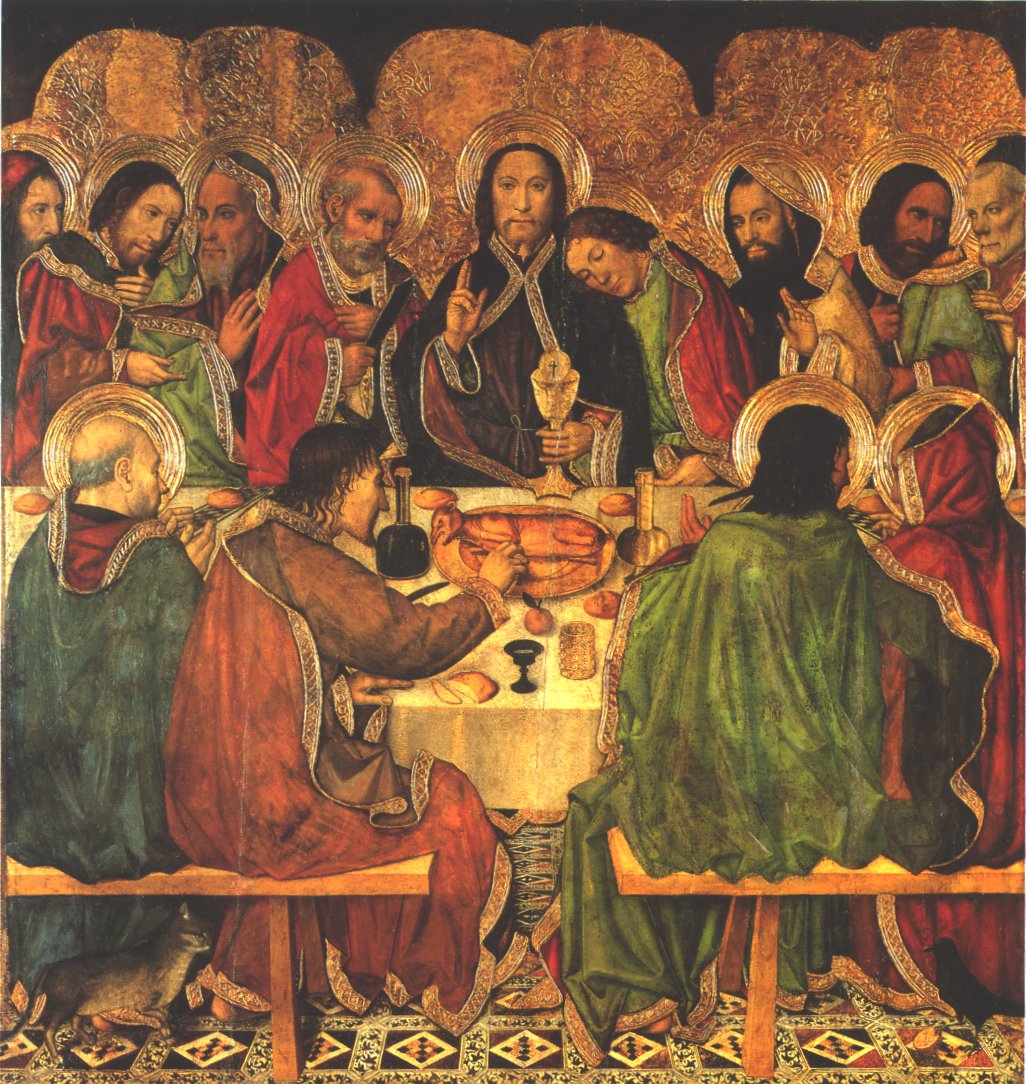 Detall de la taula de l'&uacute;ltim sopar