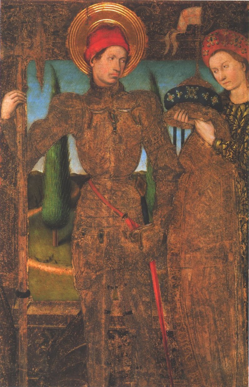 Detall de Sant Jordi i la princesa