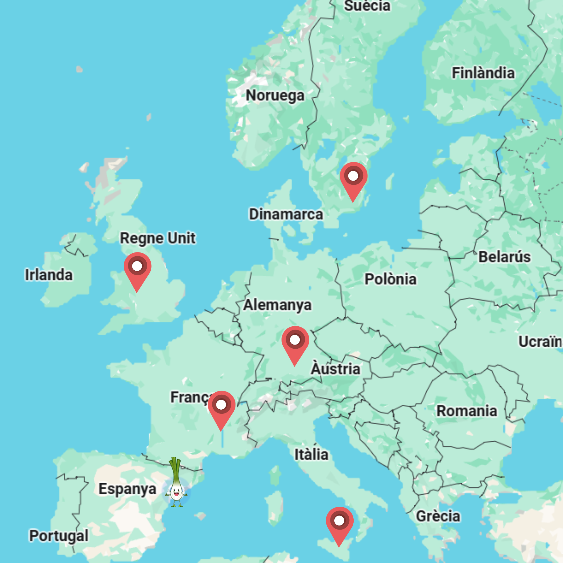 Destinacions Erasmus