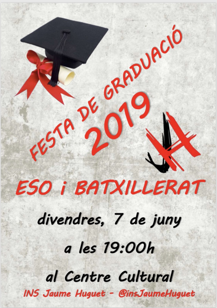 cartell graduació eso bat