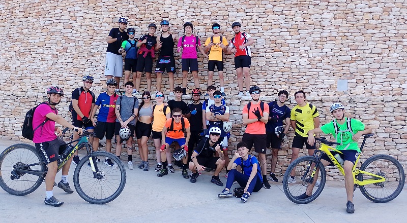 Primera sortida en BTT de l'alumnat de 1r CFGS d’EAS