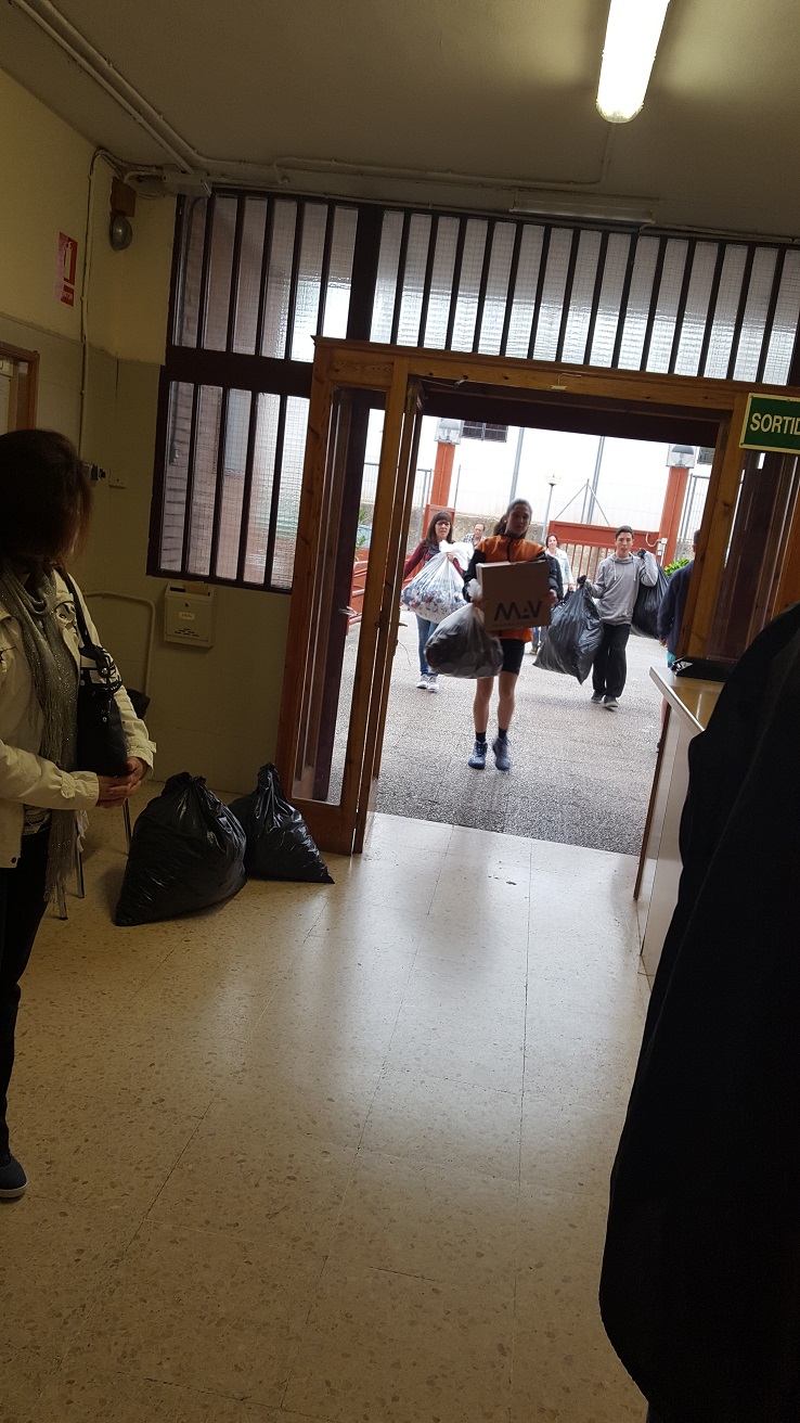 TAPS Alumnes que participaven en la recollida